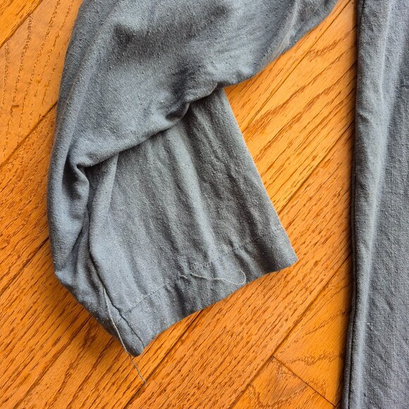 Raw Silk Vintage Dalmy's Top Cardigan Jacket Utility Safari S - Picture 6 of 13